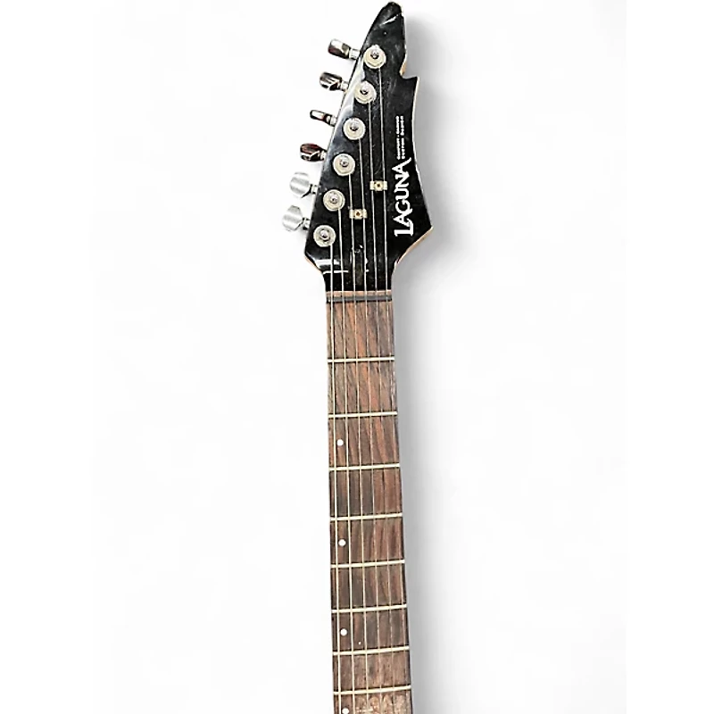 Used Laguna LE300 Black Solid Body Electric Guitar