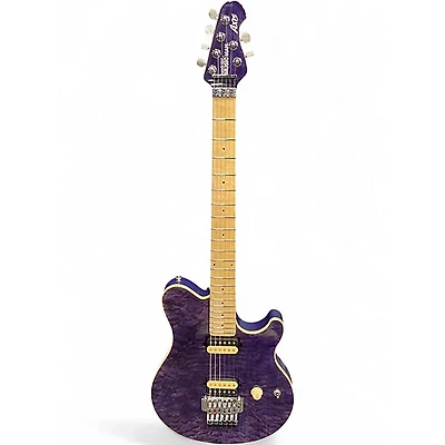 Used 2023 Ernie Ball Music Man Axis Trans Purple Solid Body Electric Guitar