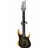 Used Ibanez RGDIX6PB BLACK BURL AND NATURAL Solid Body Electric Guitar