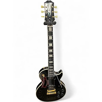 Used Epiphone Les Paul Custom Ebony Solid Body Electric Guitar