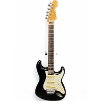 Used Squier Stratocaster Made in Japan Black Solid Body Electric Guitar