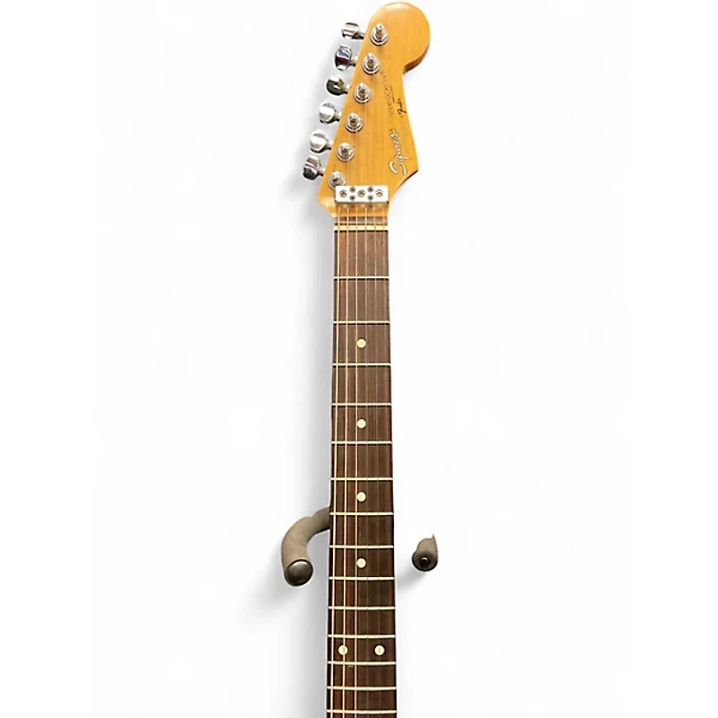 Used Squier Stratocaster Made in Japan Black Solid Body Electric Guitar