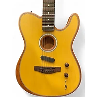 Used Fender Acoustasonic Player Telecaster Butterscotch Acoustic Electric Guitar