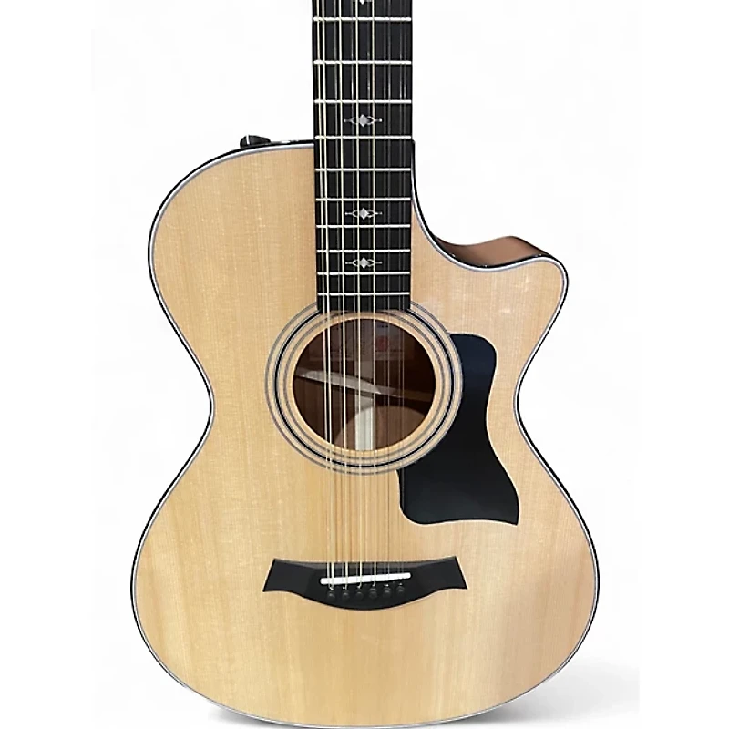 Used Taylor 352CE Natural 12 String Acoustic Electric Guitar