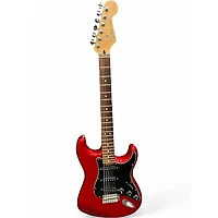 Used Fender Standard Stratocaster Metallic Red Solid Body Electric Guitar