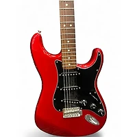 Used Fender Standard Stratocaster Metallic Red Solid Body Electric Guitar