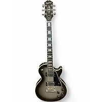 Used Epiphone Les Paul Custom Silverburst Solid Body Electric Guitar
