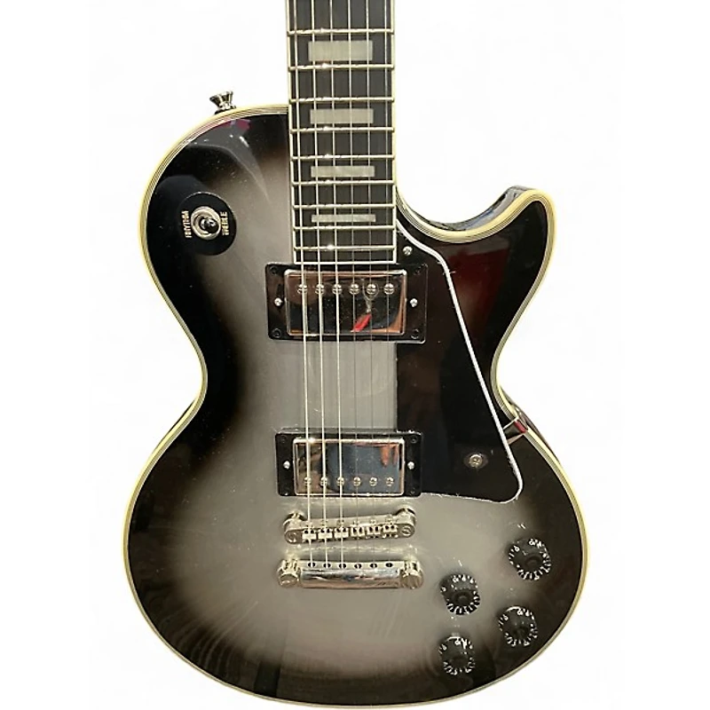 Used Epiphone Les Paul Custom Silverburst Solid Body Electric Guitar