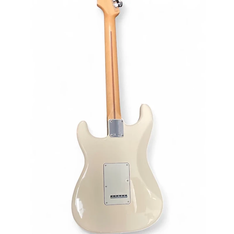 Used Fender Standard Stratocaster Olympic White Solid Body Electric Guitar
