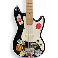 Used Squier Bronco Black Electric Bass Guitar