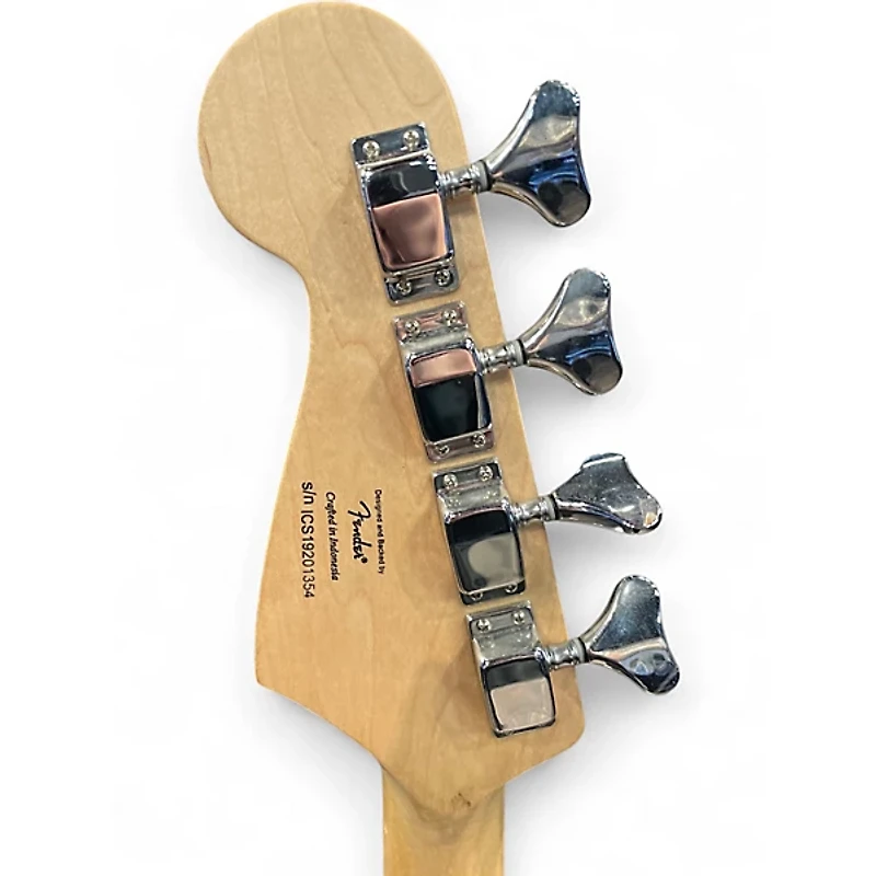 Used Squier Bronco Black Electric Bass Guitar