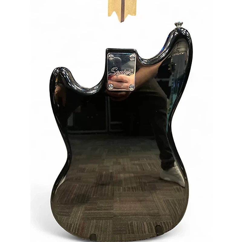 Used Squier Bronco Black Electric Bass Guitar