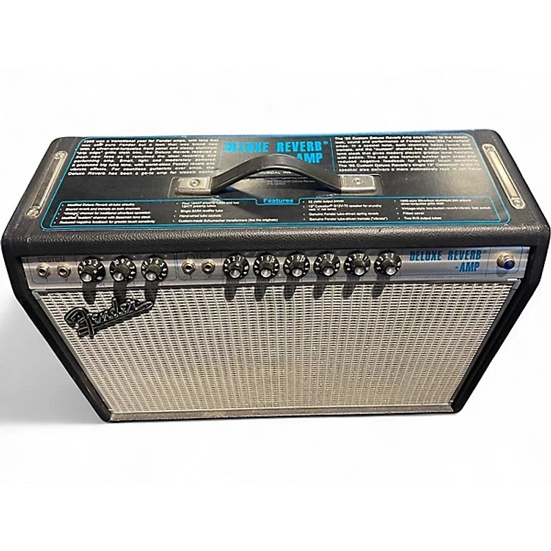 Used Fender 1968 Custom Deluxe Reverb 22W 1x12 Tube Guitar Combo Amp