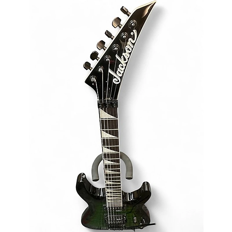 Used Jackson JS32 Dinky Green Burst Solid Body Electric Guitar