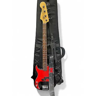 Used Fender American Standard Precision Bass Black Electric Bass Guitar