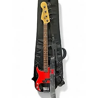Used Fender American Standard Precision Bass Black Electric Bass Guitar