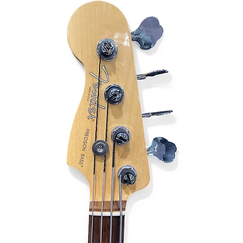 Used Fender American Standard Precision Bass Black Electric Bass Guitar