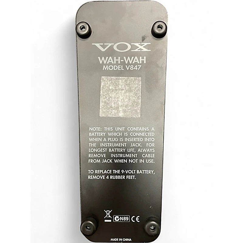 Used VOX V847A Reissue Wah Pedal Effect Pedal