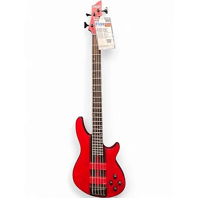 Used Schecter Guitar Research C5 GT Red Electric Bass Guitar