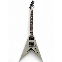Used Dean Dave Mustaine VMNTX Metallic Silver Solid Body Electric Guitar