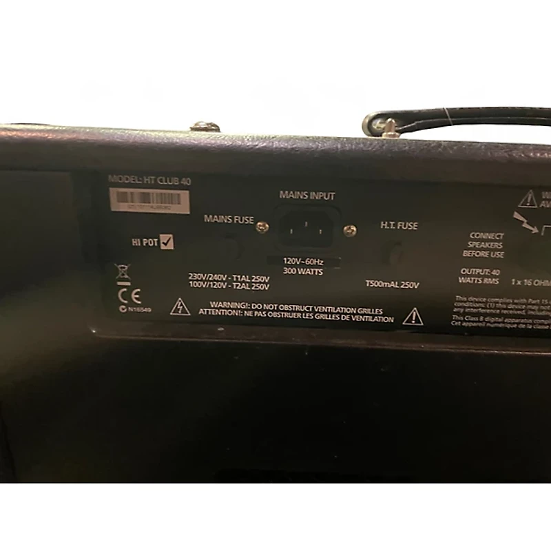 Used Blackstar HT Club 40 Venue 40W 1x12 Tube Guitar Combo Amp