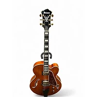 Used Ibanez AF95 Dark Amber Hollow Body Electric Guitar