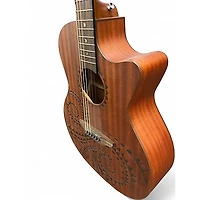 Used Luna GYPSY TATTOO Mahogany Acoustic Electric Guitar