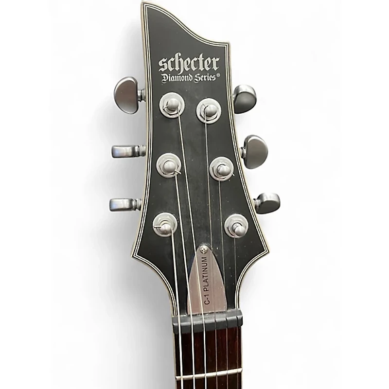 Used Schecter Guitar Research C1 Platinum Trans Charcoal Solid Body Electric Guitar