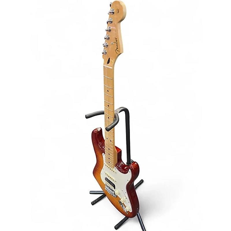 Used Fender Player Stratocaster HSS Plus Top Sienna Sunburst Solid Body Electric Guitar