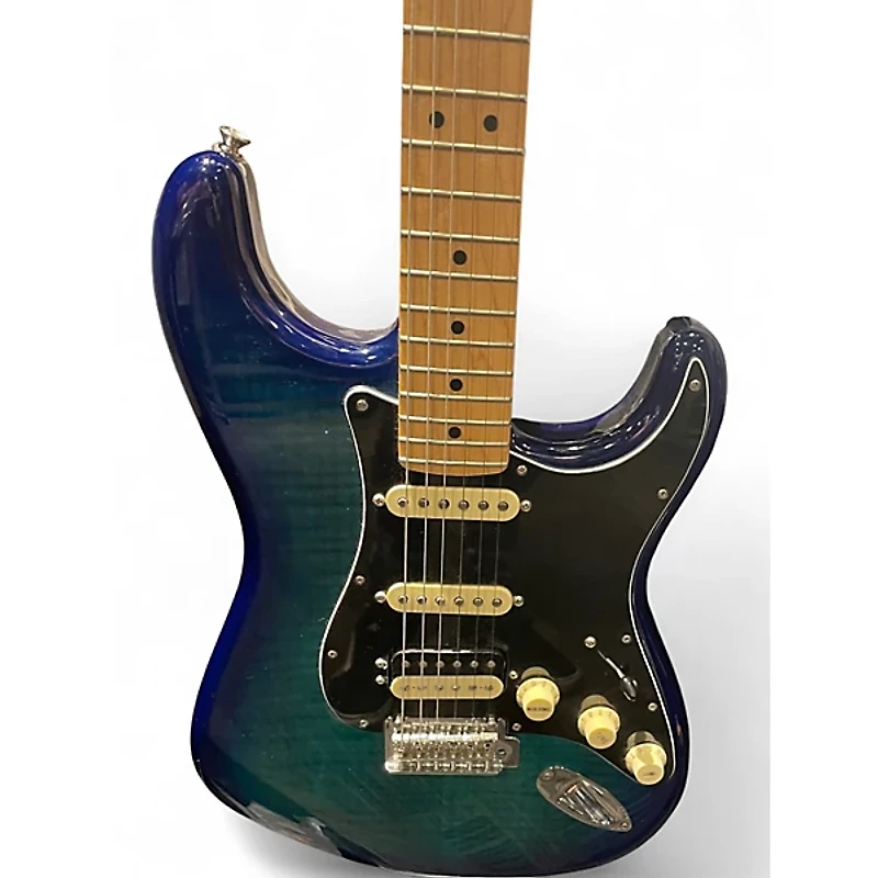 Used Fender Standard Stratocaster HSS Blue Solid Body Electric Guitar