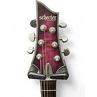 Used Schecter Guitar Research C1 Platinum satin purple burst Solid Body Electric Guitar