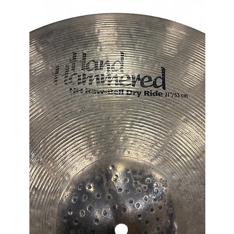 Used SABIAN 21in HH Raw Bell Dry Ride Brilliant Cymbal