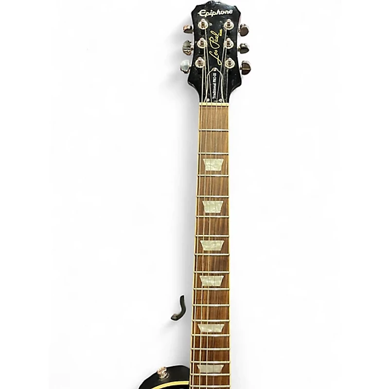 Used Epiphone Les Paul Traditional PRO III Black Solid Body Electric Guitar