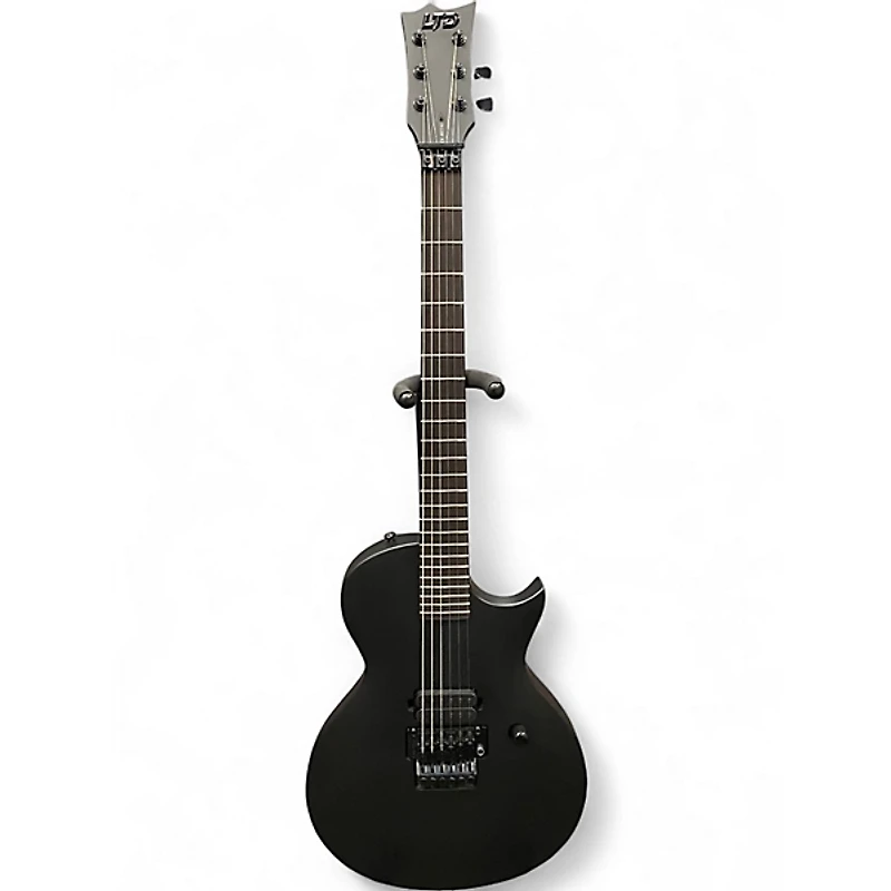 Used ESP LTD EC-FR Black Metal Satin Black Solid Body Electric Guitar