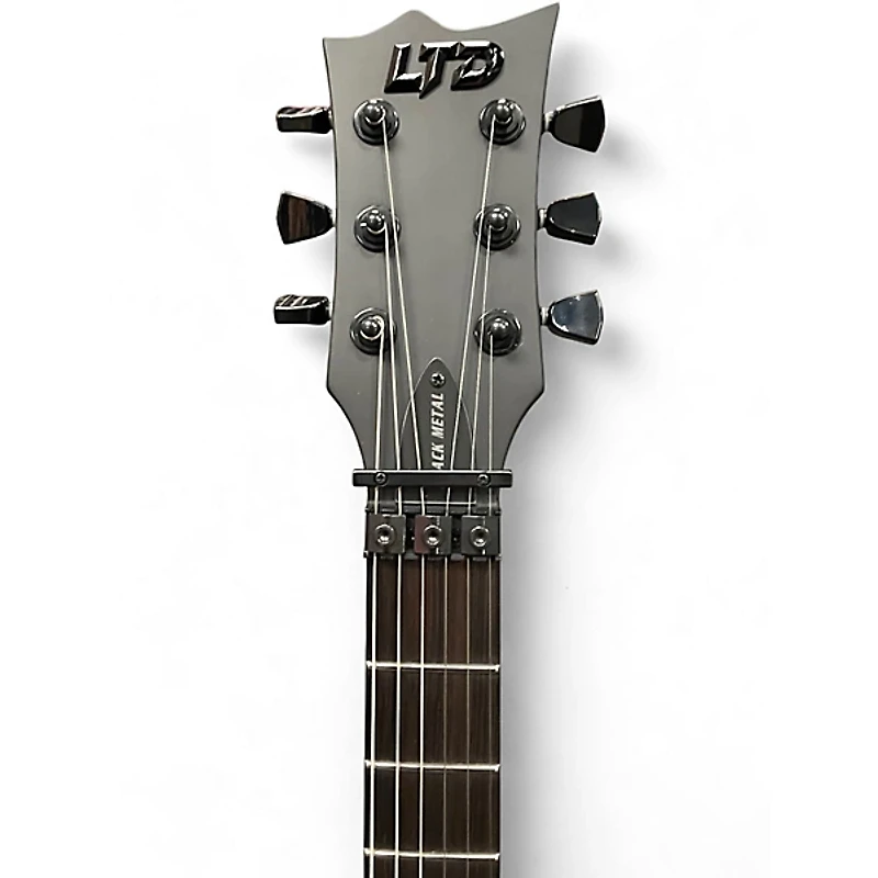 Used ESP LTD EC-FR Black Metal Satin Black Solid Body Electric Guitar