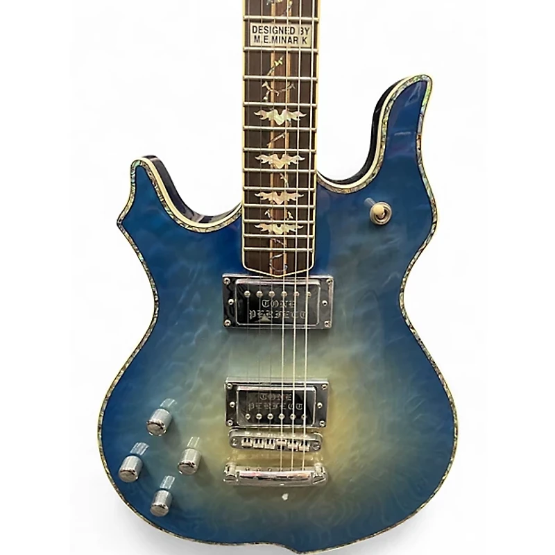Used Minarik Goddess BLUE BURST Solid Body Electric Guitar