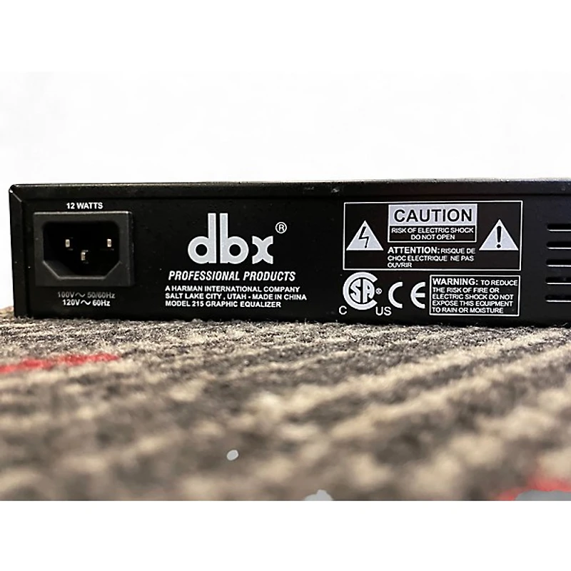 Used dbx 215 Dual 15-Band Graphic Equalizer