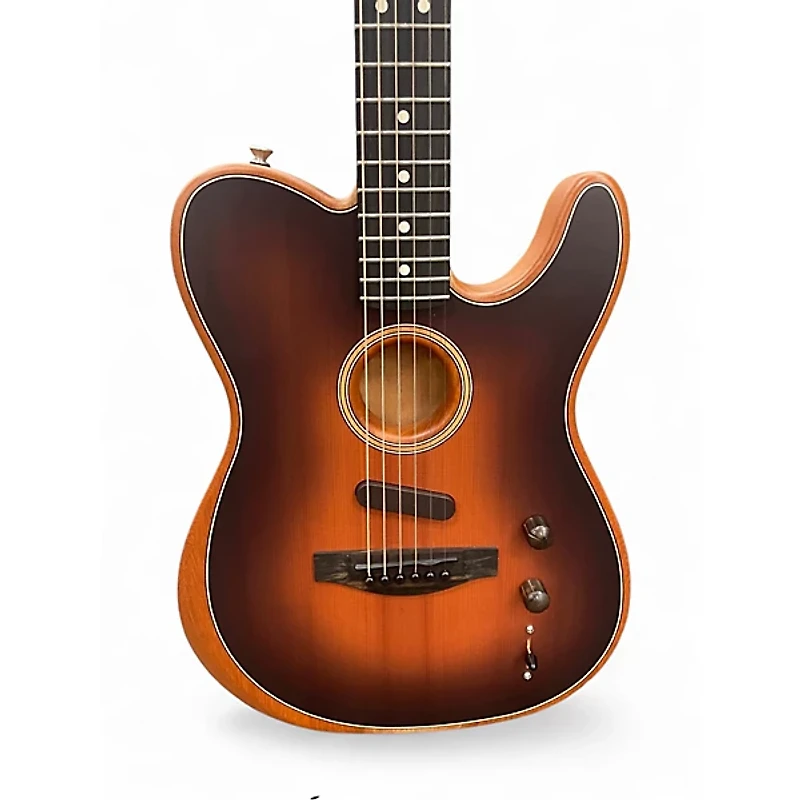 Used Fender ACOUSTISONIC TELECASTER Sunburst Acoustic Electric Guitar