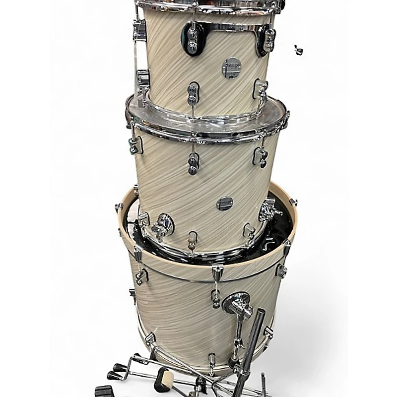 Used PDP by DW 4 Piece Concept Series TWISTED IVORY Drum Kit