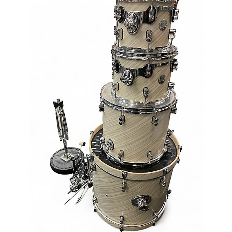 Used PDP by DW 4 Piece Concept Series TWISTED IVORY Drum Kit