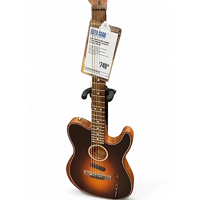 Used Fender ACOUSTASONIC 2 Tone Sunburst Acoustic Electric Guitar