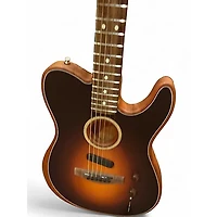 Used Fender ACOUSTASONIC 2 Tone Sunburst Acoustic Electric Guitar