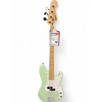 Used Squier Precision Bass mint green Electric Bass Guitar