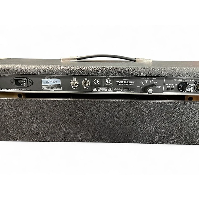 Used Fender Tone Master Twin Reverb 200W 2x12 Guitar Combo Amp