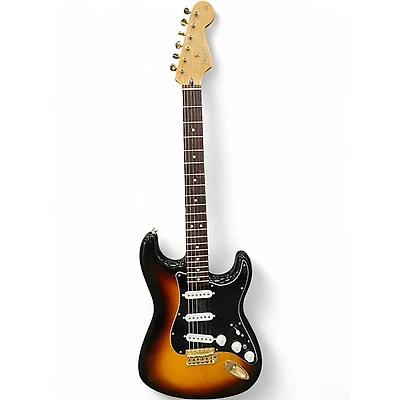 Used Fender Deluxe Players Stratocaster 3 Color Sunburst Solid Body Electric Guitar