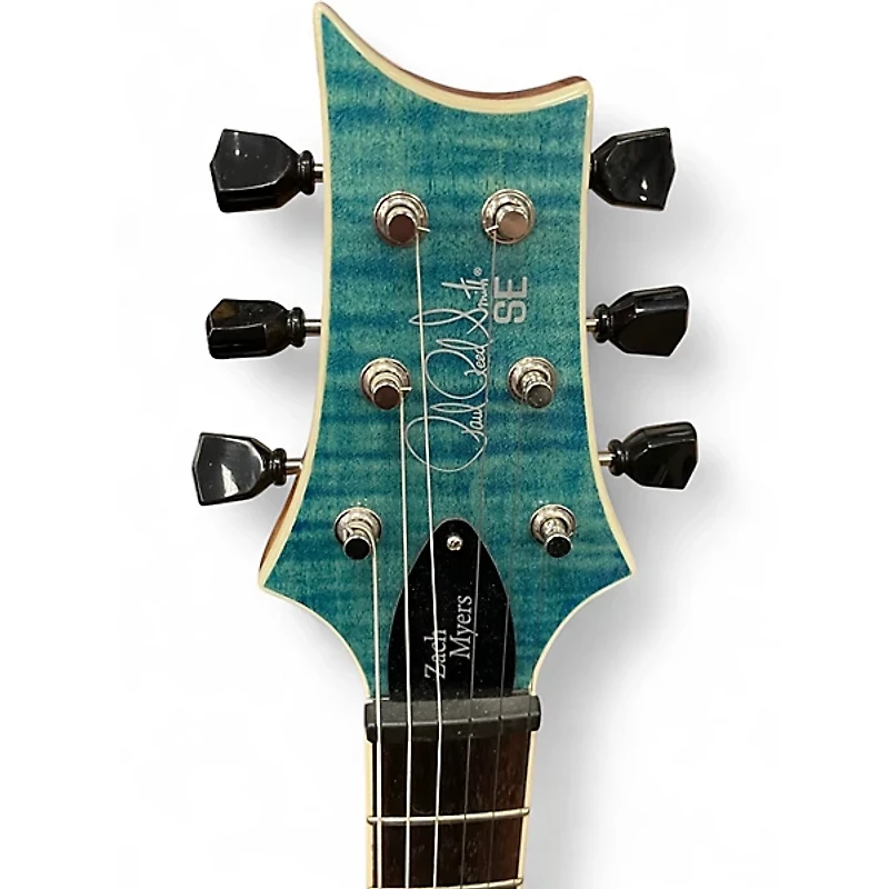 Used PRS Zach Myers Signature SE Trans Blue Solid Body Electric Guitar