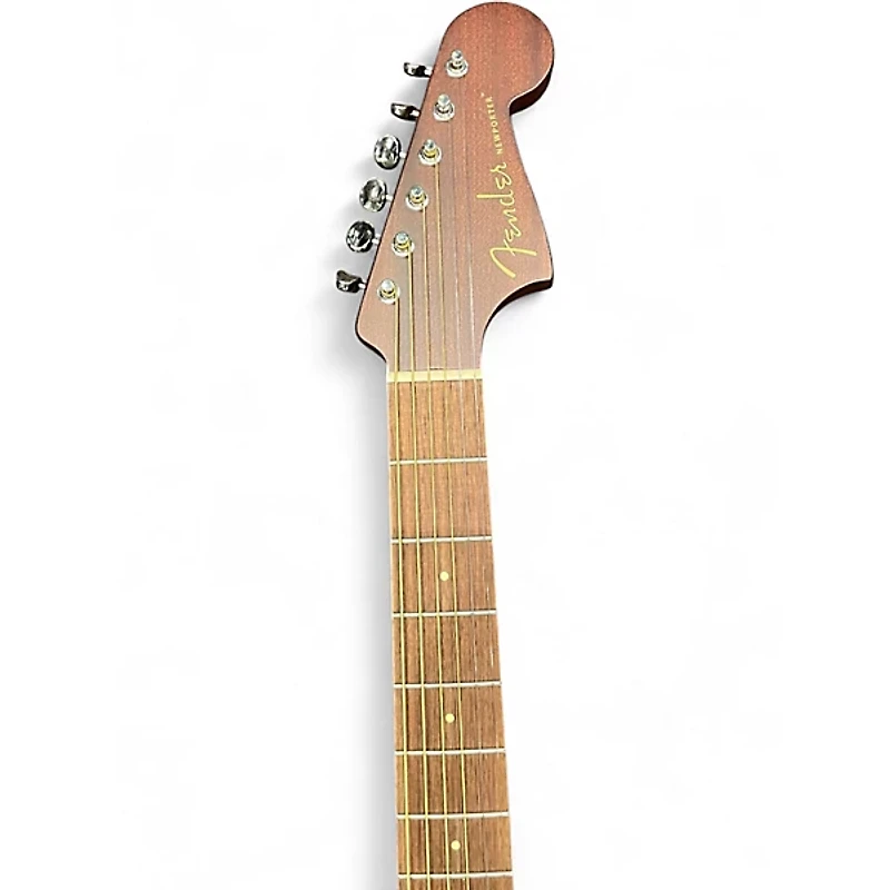 Used Fender Newporter Player Wine Red Acoustic Electric Guitar