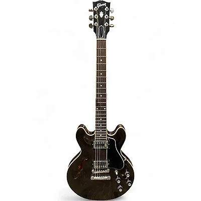 Used Gibson ES339 Trans Black Hollow Body Electric Guitar