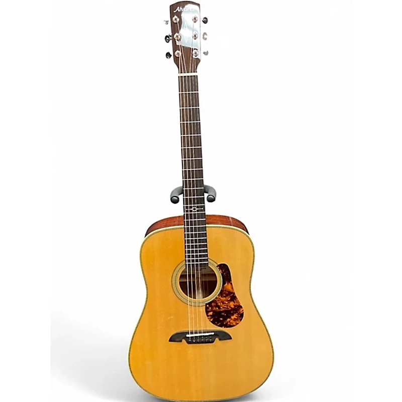Used Alvarez MD60 Herringbone Natural Acoustic Guitar