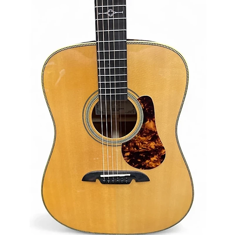 Used Alvarez MD60 Herringbone Natural Acoustic Guitar